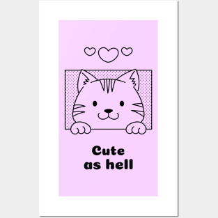 Very cute cat Posters and Art